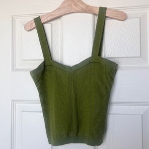 Women’s Lime Green Cropped Tank